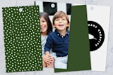 "Gilded Dots" - Gift Tags in Evergreen by Roxy Cervantes - Back of Tag Options