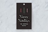 "Petite Trees" - Gift Tags in Chestnut by Olivia Raufman - Front