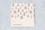 "Christmas Trees" - Gift Tags in Suede by Joyce Pinheiro - Front