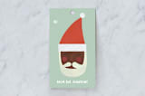 "Multi-Cultural Santas" - Gift Tags in Pistachio by melanie mikecz - Front