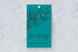 "Nature Glow" - Gift Tags in Aqua by Daniela - Front