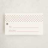 "Fair Isle Festive" - Gift Tags in Crimson by Meagan Christensen - Front