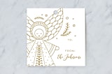 "Country Nativity" - Gift Tags in Golden by Dawn Jasper - Front