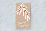 "Rustic Pine Branch" - Gift Tags in Kraft by Shirley Lin Schneider - Front