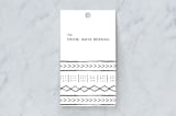 "mud cloth tribe" - Gift Tags in Midnight by Erin Deegan - Front