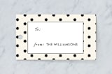 "geo stars" - Gift Tags in Cream by Rebecca Durflinger - Front