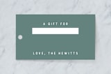 "bicycle couple" - Gift Tags in Dark Green by Chi Hey Lee - Front