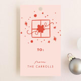 "My Favorite Things" - Gift Tags in Cranberry by Paper Raven Co. - Front