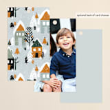 "Festive Village" - Gift Tags in Snow by Iveta Angelova - Back of Tag Options