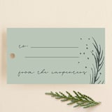 "Luxe branches" - Gift Tags in Fern by Lucrecia Caporale - Front