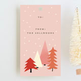 "Tree Lot" - Gift Tags in Peach by Morgan Kendall - Front