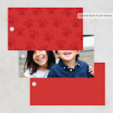 "Christmas Dogs" - Gift Tags in Snow by Vivian Yiwing - Back of Tag Options