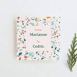 "Christmas Terrazzo 2" - Gift Tags in Forest Shades by Claire Iglesias - Front