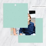 "Christmas bears" - Gift Tags in Turquoise by Metka Hiti - Back of Tag Options