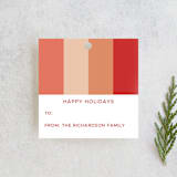 "Candy Stripes" - Gift Tags in Cranberry by Angel Walker - Front