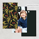 "Ornament Bouquet Pattern" - Gift Tags in Emerald by Angel Walker - Back of Tag Options