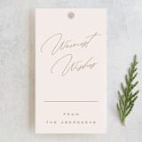"Snow Flurries" - Gift Tags in Snow by Leah Bisch - Front