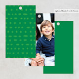 "Dotted Rows" - Gift Tags in Spearmint by Ann Gardner - Back of Tag Options