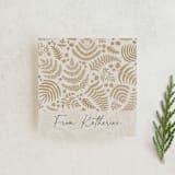 "gold ferns" - Gift Tags in Gilded by Mercedes - Front