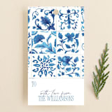 "Mallorca" - Gift Tags in Ocean by Jenna Holcomb - Front