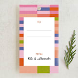 "COLOURFUL KILIM" - Gift Tags in Sunrise by Dominique Vari - Front