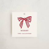 "Stamped with a Bow" - Gift Tags in Candy Cane by Mere Paper - Front