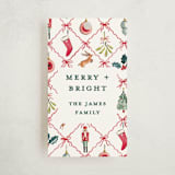 "Festive icons" - Gift Tags in Leaf by Sarah Knight - Front