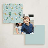 "Pickleball Santa" - Gift Tags in Aqua by tara berg - Back of Tag Options