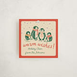 "Warm Wishes" - Gift Tags in Poinsettia by Jenna Holcomb - Front