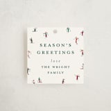 "festive skiers" - Gift Tags in Forest by Ellen Schlegelmilch - Front