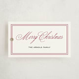 "Glenbrook" - Gift Tags in Merlot by Annie Shapiro - Front