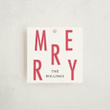 "Big Merry" - Gift Tags in Snow by Baumbirdy - Front