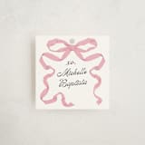 "Antique Ribbon" - Gift Tags in Petal by Olivia Kanaley Inman - Front