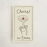 "Cherry Birthday" - Gift Tags in Champagne by Helena Vitto - Front