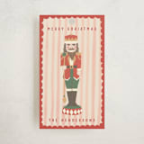 "Gilded Nutcracker" - Gift Tags in Poinsettia by Teju Reval - Front