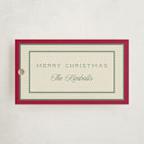 "Polka Dot Frame" - Gift Tags in Stocking by Robert and Stella - Front