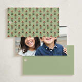 "Blockprint" - Gift Tags in Sage by Lottie Aldarwish - Back of Tag Options