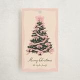 "Rococo Tree" - Gift Tags in Rose by Jennifer Lew - Front