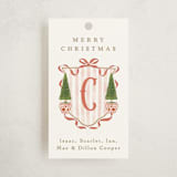 "Family Crest" - Gift Tags in Currant by Susan Zinader - Front