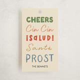 "Cheers to All" - Gift Tags in Retro by Helena Vitto - Front