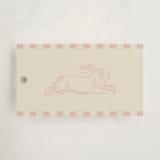 "Flying Bunny" - Gift Tags in Petal by Zani van Zyl - Front
