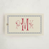 "Embroidery" - Gift Tags in Berry by Heather Schertzer - Front