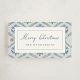 "Festive Trellis" - Gift Tags in Wintermint by Teju Reval - Front