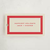 "Cooper" - Gift Tags in Santa Suit by Kristie Kern - Front