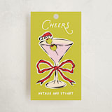 "Tini" - Gift Tags in Chartreuse by Claudia Orengo - Front