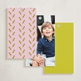 "Tini" - Gift Tags in Chartreuse by Claudia Orengo - Back Designs