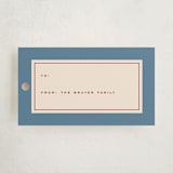 "Retro bold" - Gift Tags in Denim by Claudia Orengo - Front
