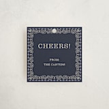 "Bandana" - Gift Tags in Navy by Minted - Front