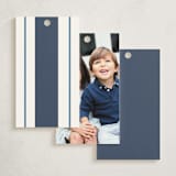 "Preppy Frame" - Gift Tags in Navy by Owl and Toad - Back Designs