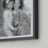 "11x14 Float Mount Black Framed Photo" - Float Mounted Framed Photo in Black Frame by Minted - Frame Detail
